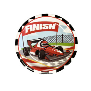 Race Car 9" Plates - 8 Plates