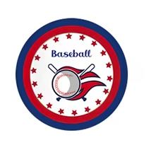 Baseball Party 7" Plates - 8 Plates