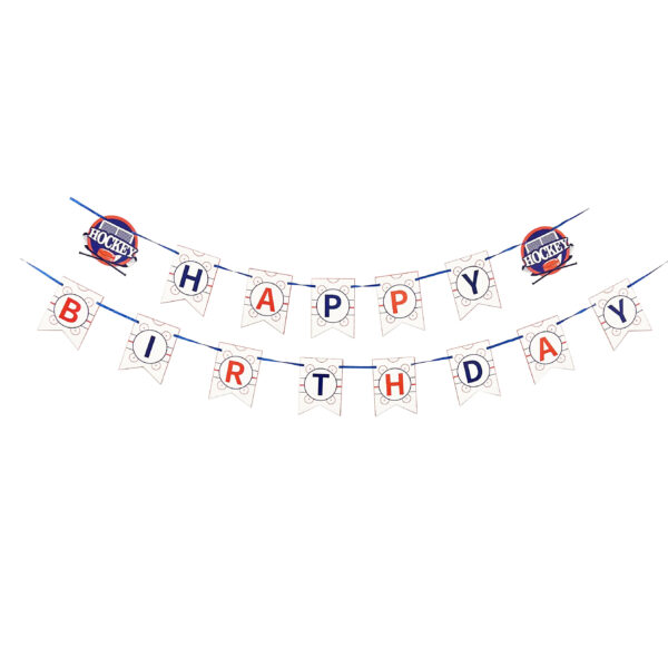 Hockey Happy Birthday Double Banner - 2 Banners/Pack