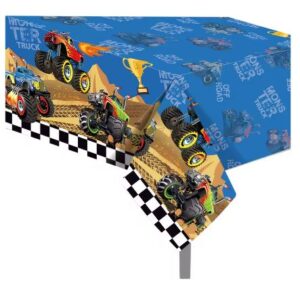 COMING SOON... Monster Trucks Plastic Table Cover - 1 Table Cover