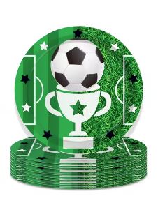 Soccer Party 7" Plates - 8 Plates