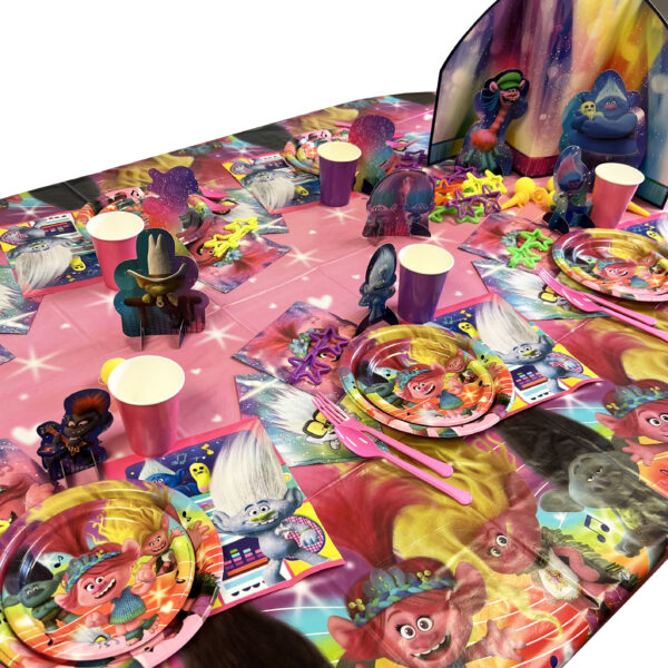 Trolls Plastic Table Cover - 1 Table Cover - Image 3