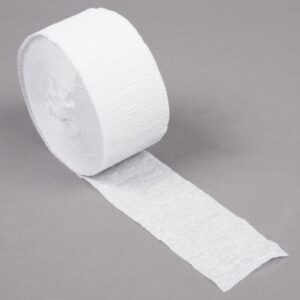 Jumbo Plastic Table Rolls - 1 Roll or 4 Rolls/Case - White