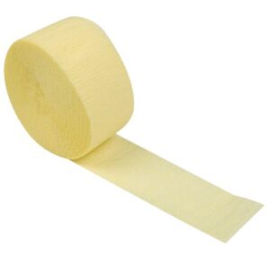 Jumbo Plastic Table Rolls - 1 Roll or 4 Rolls/Case - Light Yellow