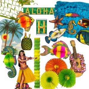 Luau 27 Piece Decorating Kit - 1 Kit
