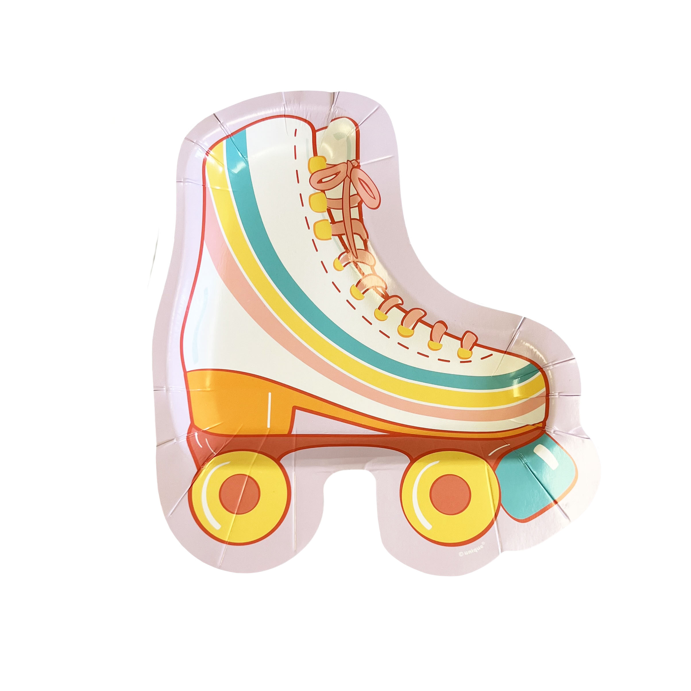 Retro Roller Skate 8.25" Roller Skate-Shaped Plate - 8 Plates