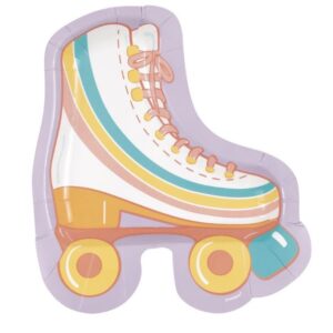 Retro Roller Skate 8.25" Roller Skate-Shaped Plate - 8 Plates