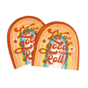 Retro Roller Skate Luncheon Napkins - 16 Napkins/Pack or 96 Napkins/Unit