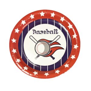 Baseball Party 9" Plates - 8 Plates