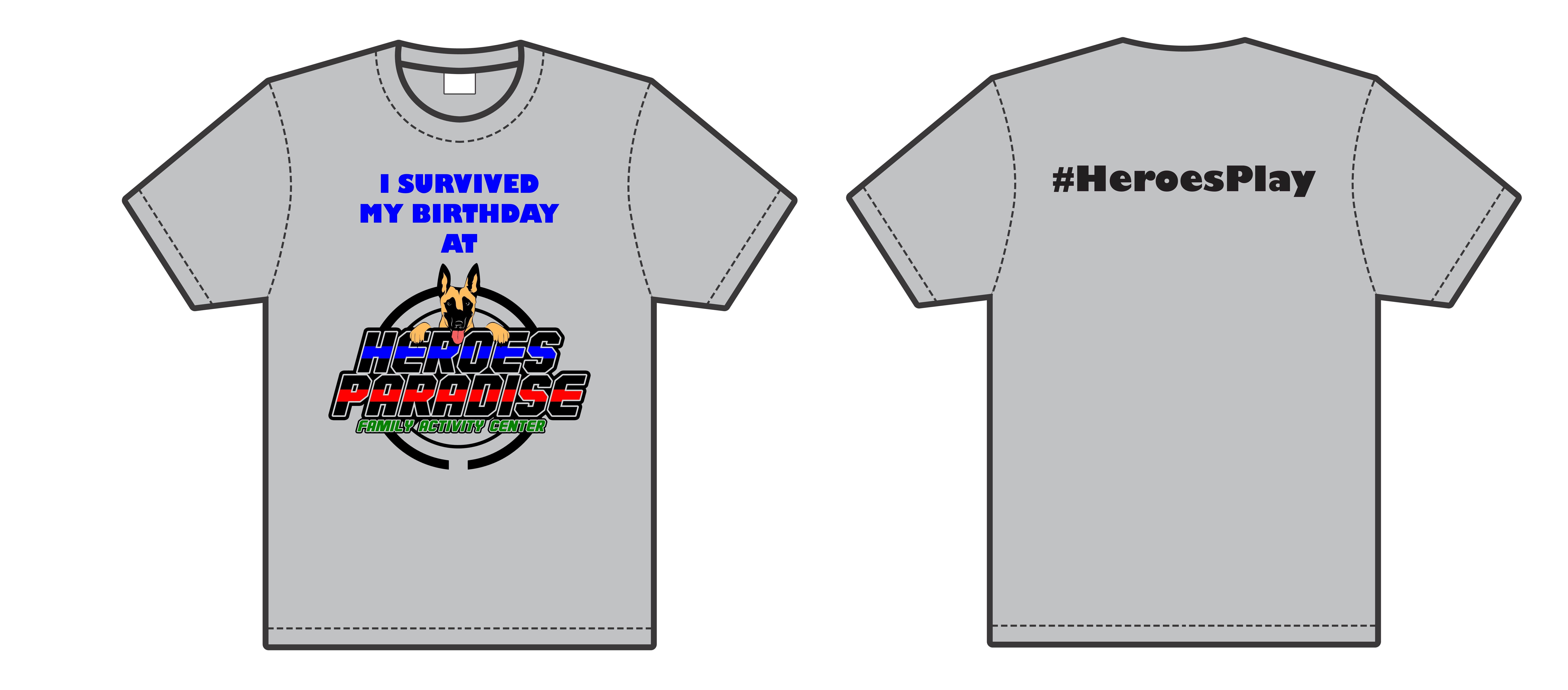 (HER004) HEROES PARADISE - Custom Tees