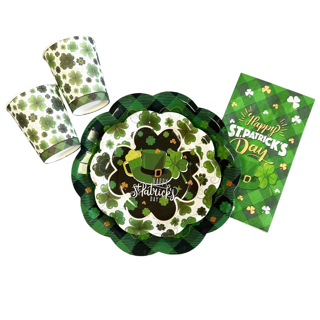 St. Patrick's Day 9oz Paper Cups - 8 Cups - Image 2