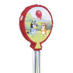 Bluey Balloon-Shaped, Drum Pinata - 1 Pinata