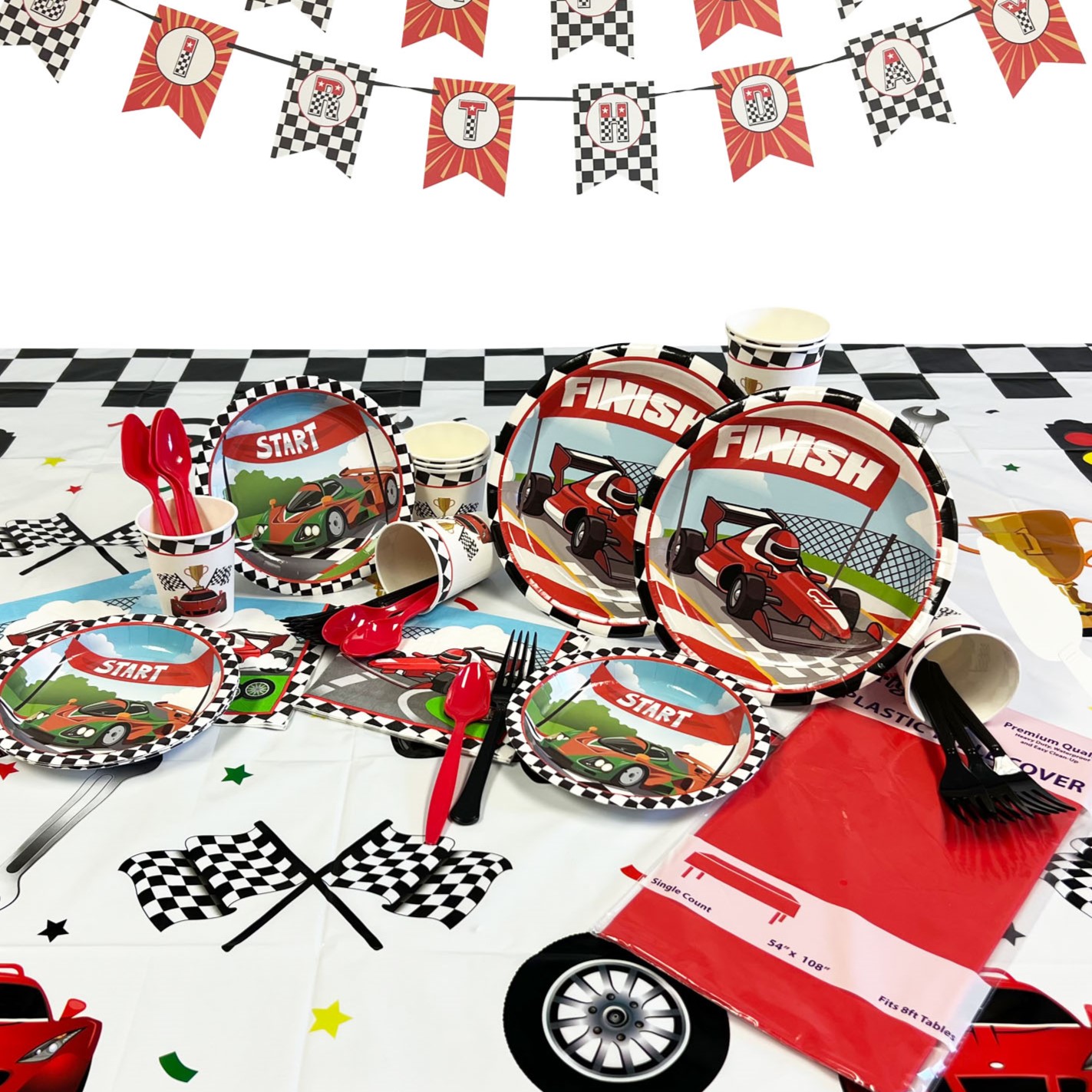Race Car Deluxe Kit for 8 or 16 Guest