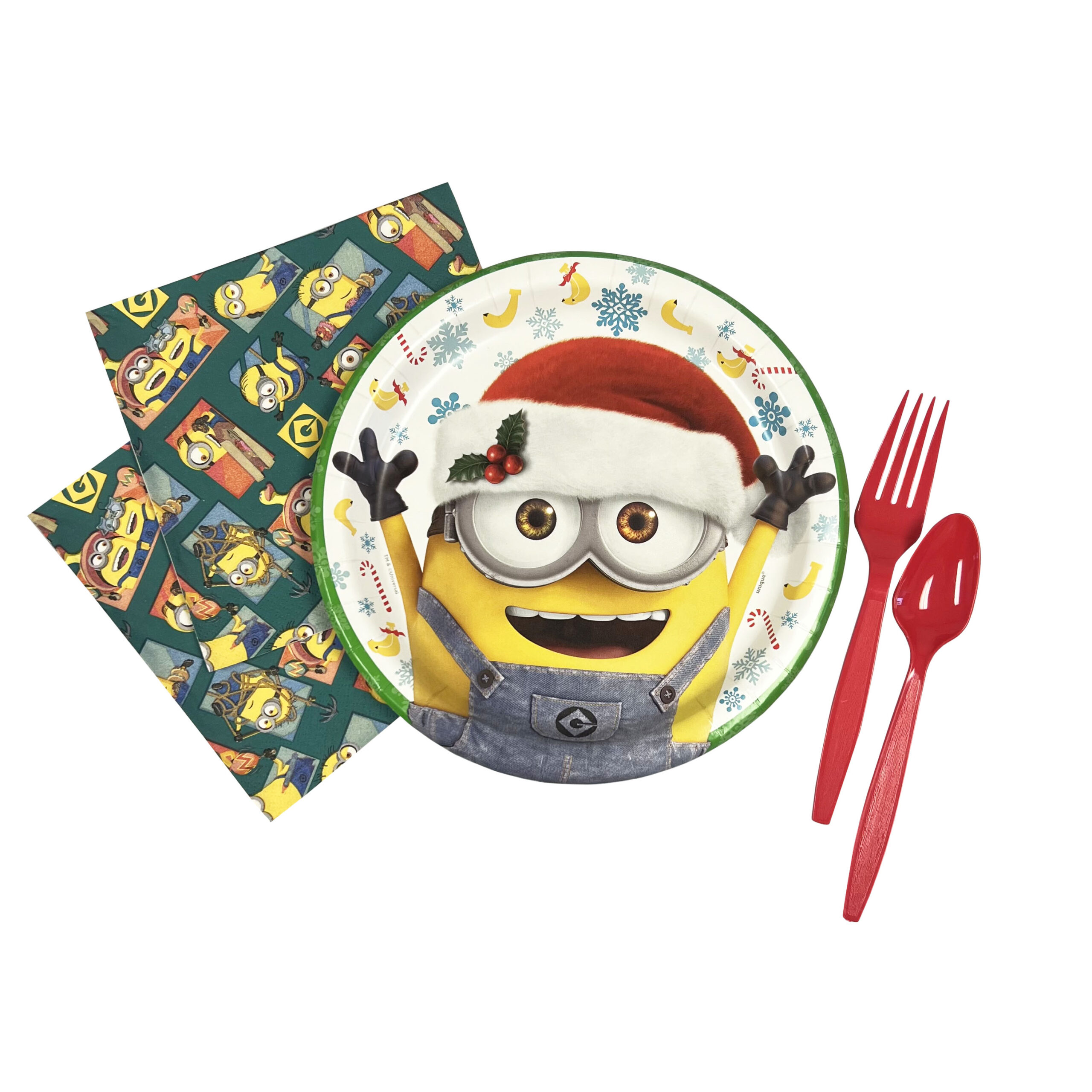 Despicable Me 9" Christmas Plates - 8 Plates/Pack or 96 Plates/Unit - Image 2