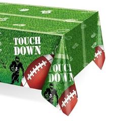 Football Gameday Plastic Table Cover - 1 Table Cover
