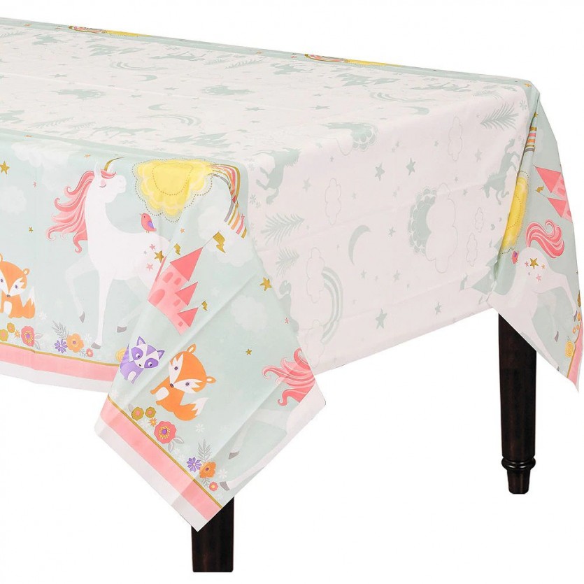 Magical Unicorn Plastic Table Cover - 1 Table Cover