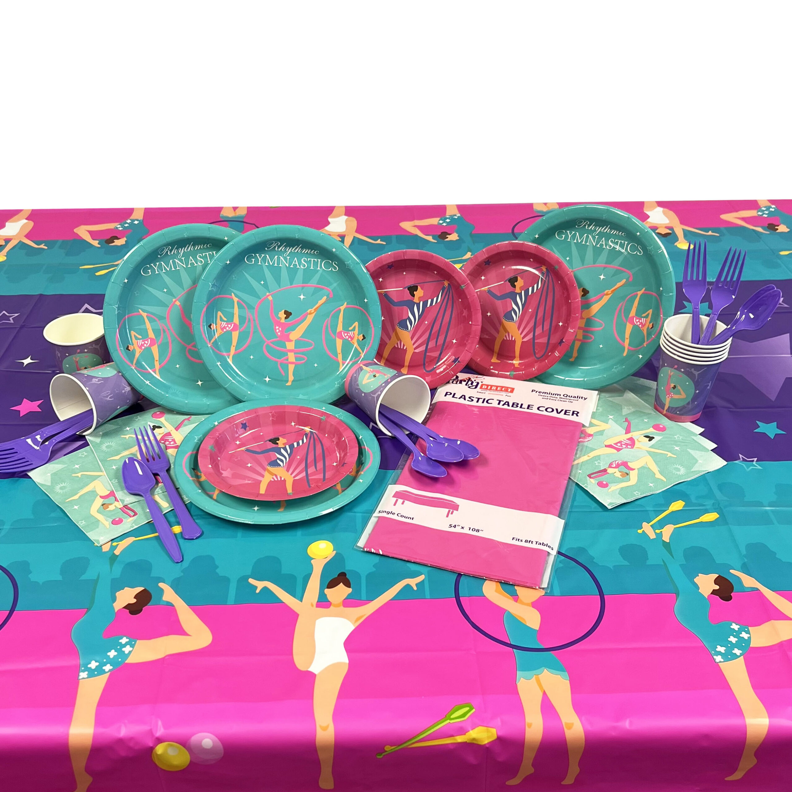 Gymnastics Party Kit for 8 or 16 Guest