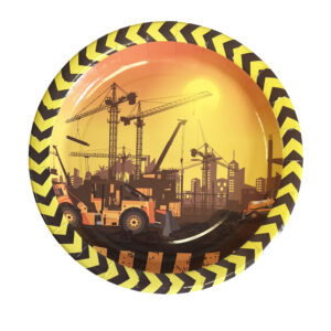 Construction 9" Plate - 8 Plates