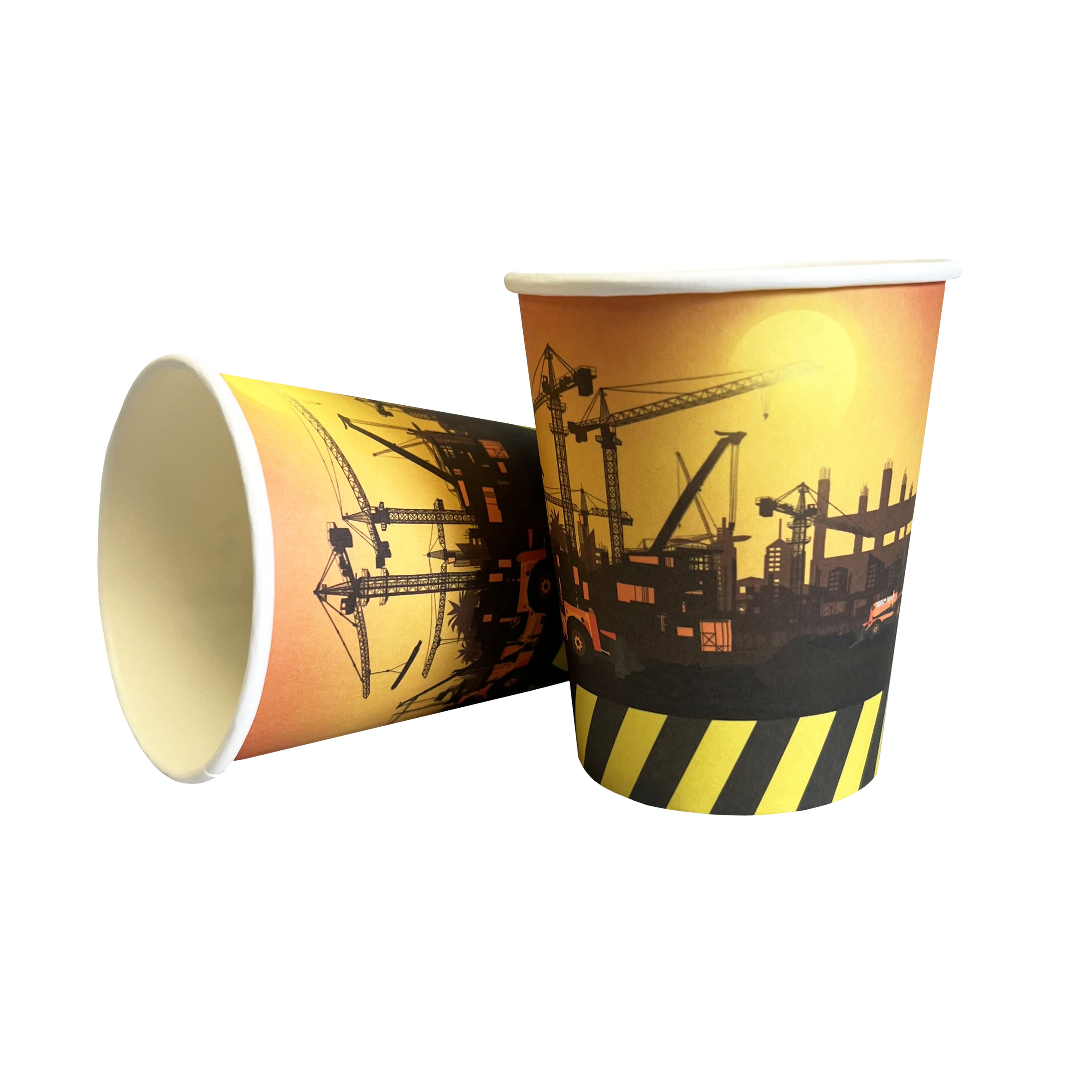 Construction 9oz Cups - 8 Cups