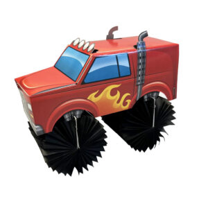 Monster Truck 3D Honeycomb Centerpiece - 1 Centerpiece/Pack or 6/Case