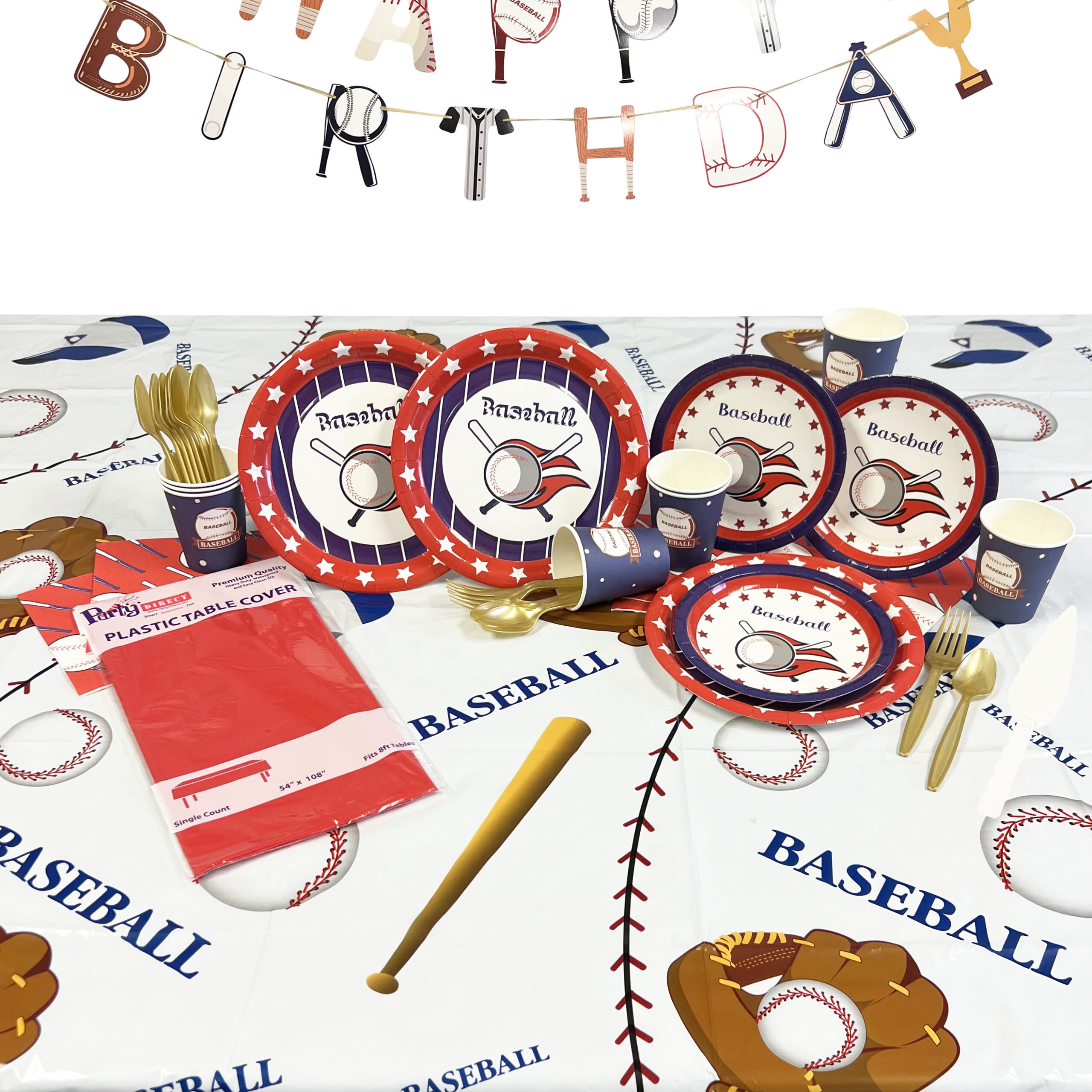 Baseball Deluxe Party Kit for 8 or 16 Guest