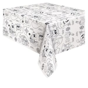 Ahoy Pirate Coloring Paper Table Cover - 1 Table Cover