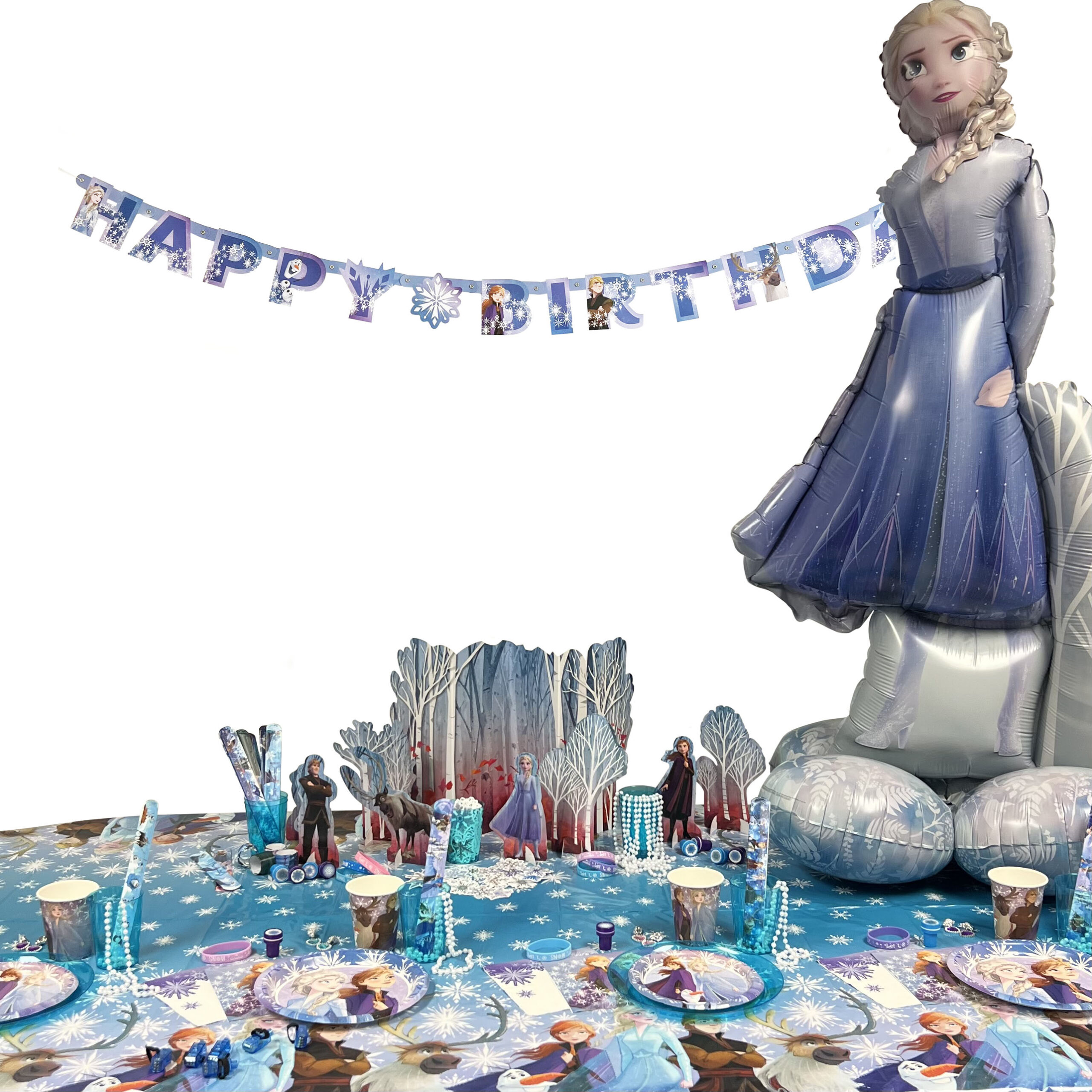 Elsa 54" x 36" Character Shaped Standing Balloon - 1 Balloon - Image 2