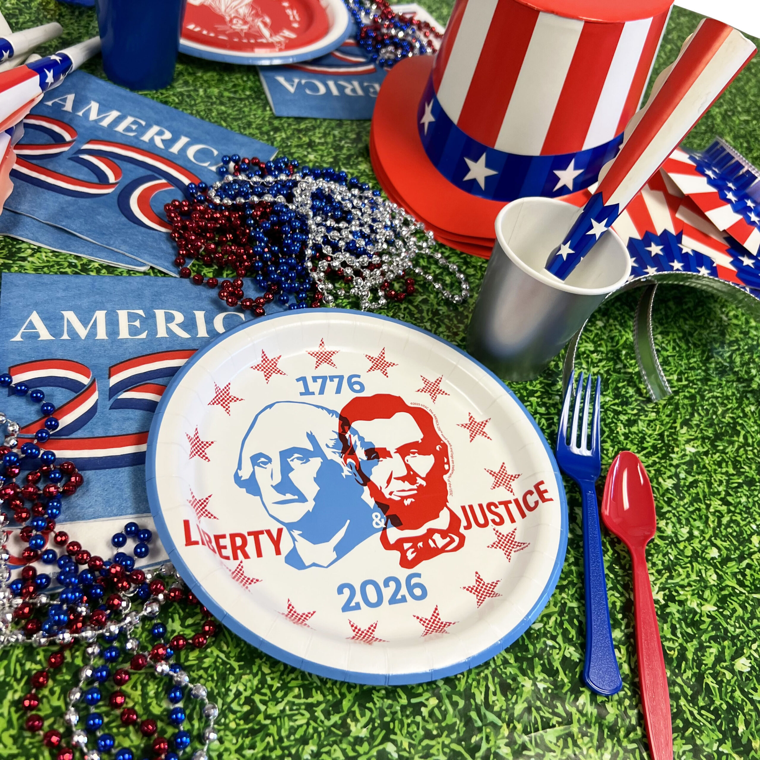 America's 250th 9" Plates - 8 Plates/Pack or 96 Plates/Case - Image 3