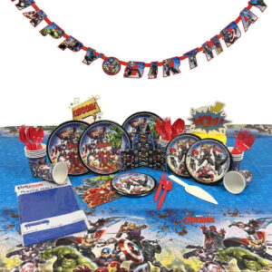 Marvel Avengers Birthday Party Deluxe Kit for 8 or 16 Guests
