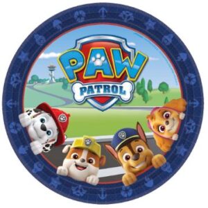 Paw Patrol 9" Plates - 8 plates/Pack