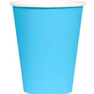 Jumbo Plastic Table Rolls - 1 Roll or 4 Rolls/Case - Caribbean Blue