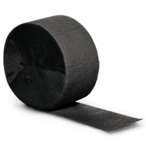 Jumbo Plastic Table Rolls - 1 Roll or 4 Rolls/Case - Black