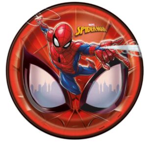 Spiderman 9" Plates - 8 Plates/Pack or 96 Plates/Case