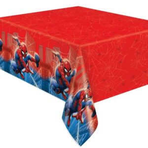 Spiderman Plastic Table Cover - 1 Table Cover or 12 Table Covers/Case