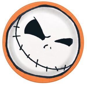 Nightmare Before Christmas 7" Plates - 8 Plates/Pack or 96 Plates/Case