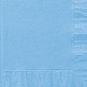 Jumbo Plastic Table Rolls - 1 Roll or 4 Rolls/Case - Light Blue