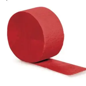 Jumbo Plastic Table Rolls - 1 Roll or 4 Rolls/Case - Red