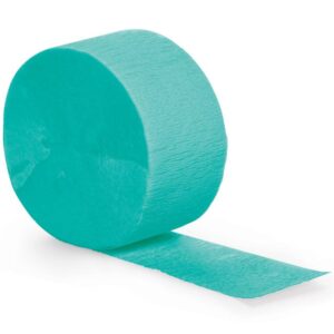 Jumbo Plastic Table Rolls - 1 Roll or 4 Rolls/Case - Teal