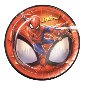 Spiderman 9" Plates - 8 Plates/Pack or 96 Plates/Case
