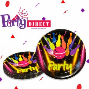 Neon Strike, 9" Paper Plates - 50 Plates/Pack or 500 Plates/Case