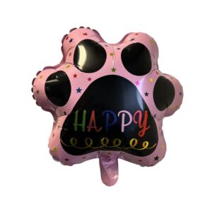 Pink Puppy Paw, 18" Mylar Balloon - 1 Each