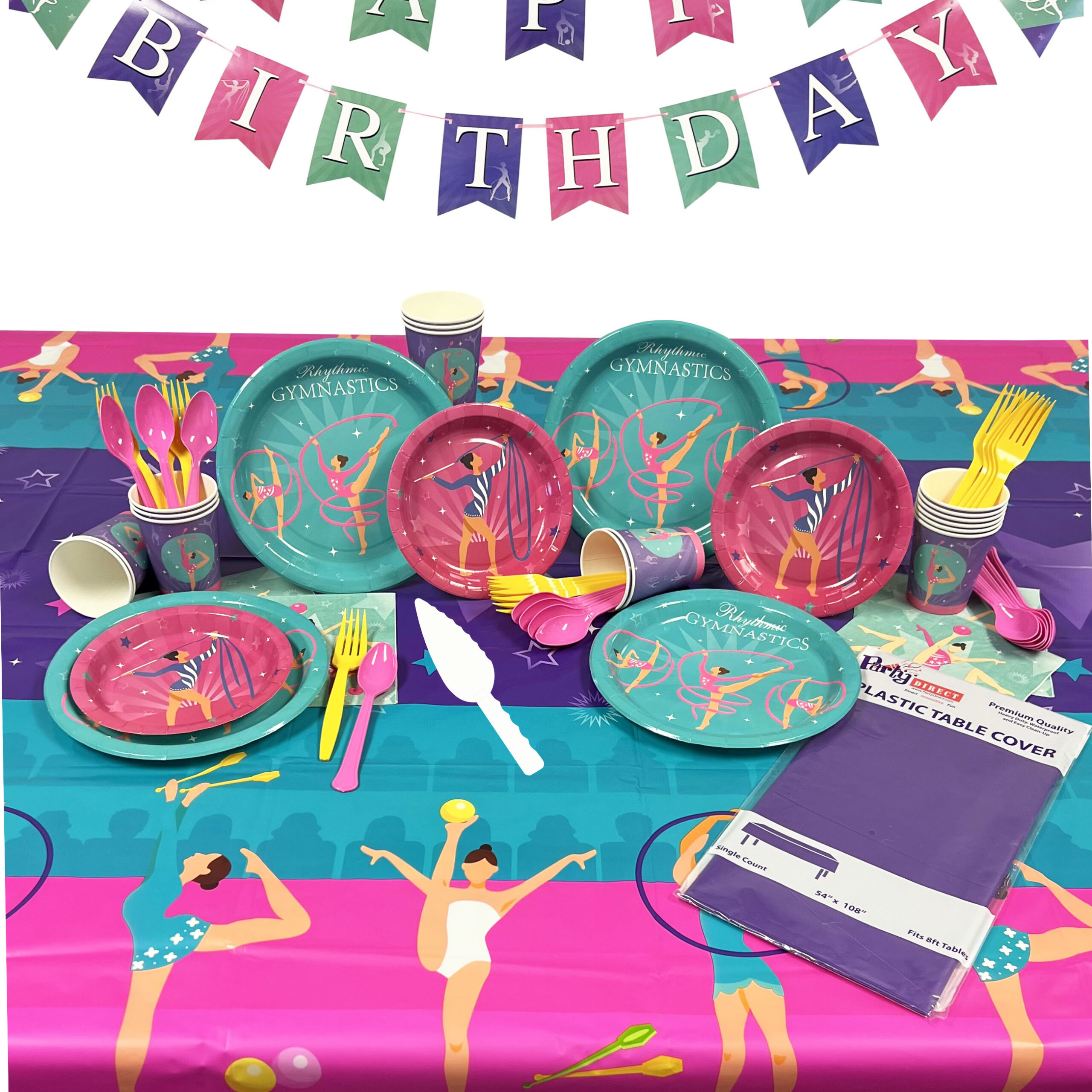 Gymnastics Deluxe Party Kit for 8 or 16 Guest