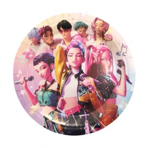 KPop Demon Hunters 9" Plates - 8 Plates/Pack