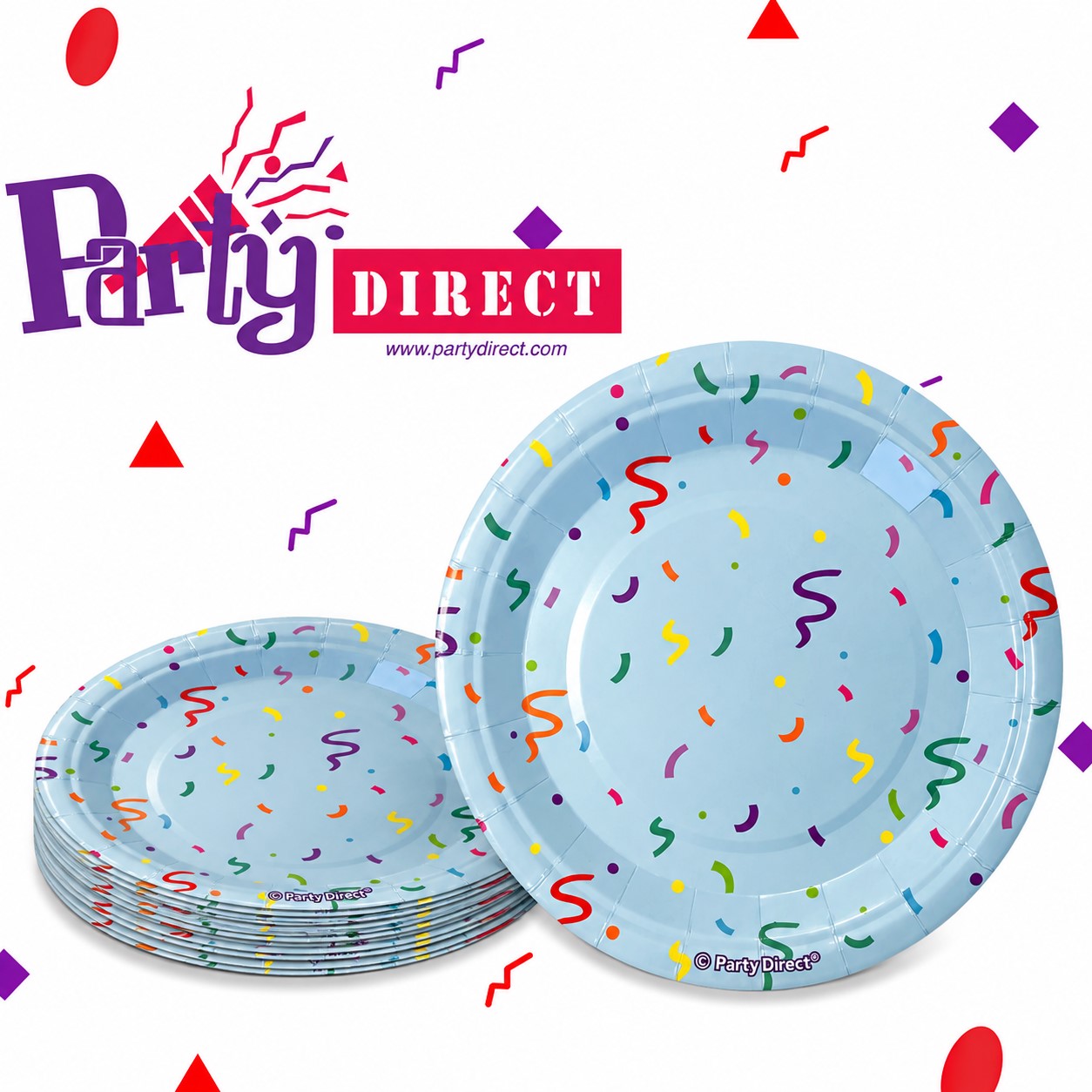 Frosted Frenzy 7" Plates - 50 Plates/Pack or 500 Plates/Case