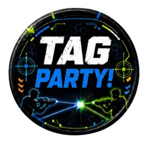 Coming Soon...Tag Party 9" Plates - 50 Plates/Pack or 500 Plates/Case