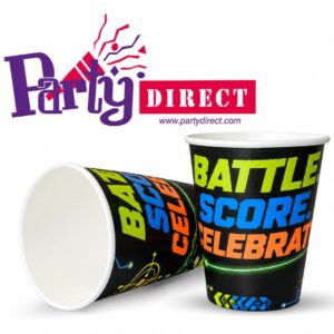 Tag Party 9oz Cups - 50 Cups/Pack or 500 Cups/Case