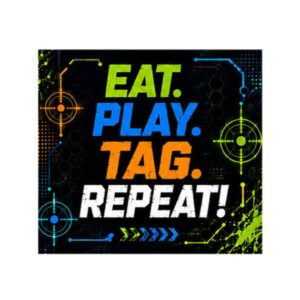 Coming Soon...Tag Party Luncheon Napkin - 100 Napkins/Pack or 1,000 Napkins/Case