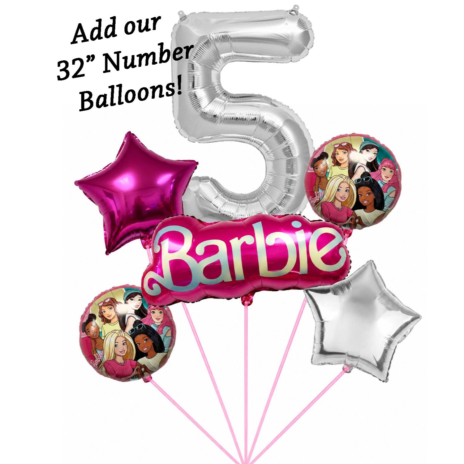 Barbie 5-Piece Balloon Kit - Image 3