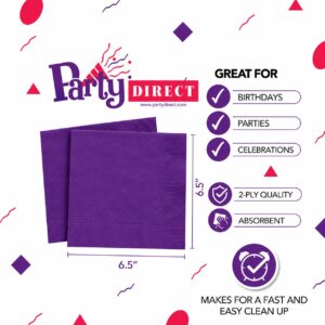 Jumbo Plastic Table Rolls - 1 Roll or 4 Rolls/Case - Purple